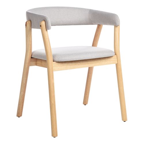Lot De 2 Chaises De Salle à Manger Mylo Bois Marron Clair/gris
