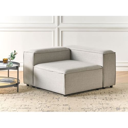 Module D'angle Ardal Tissu Gris Clair Côté Gauche