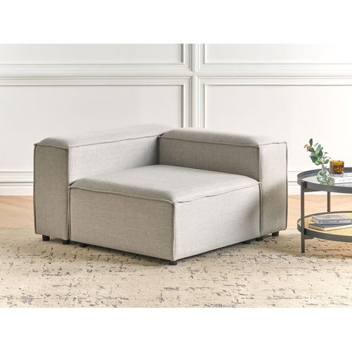 Module D'angle Ardal Tissu Gris Clair Côté Droit