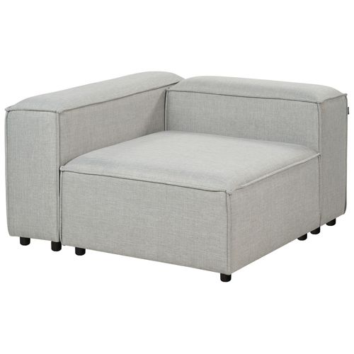 Module D'angle Ardal Tissu Gris Clair Côté Droit