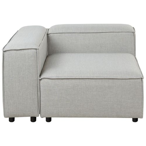 Module D'angle Ardal Tissu Gris Clair Côté Droit