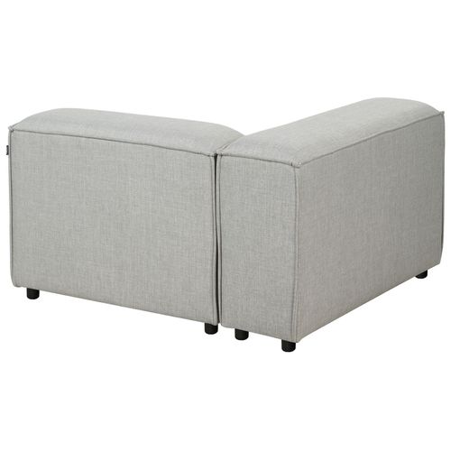 Canapé Modulable 3 Places Ardal Tissu Gris Clair