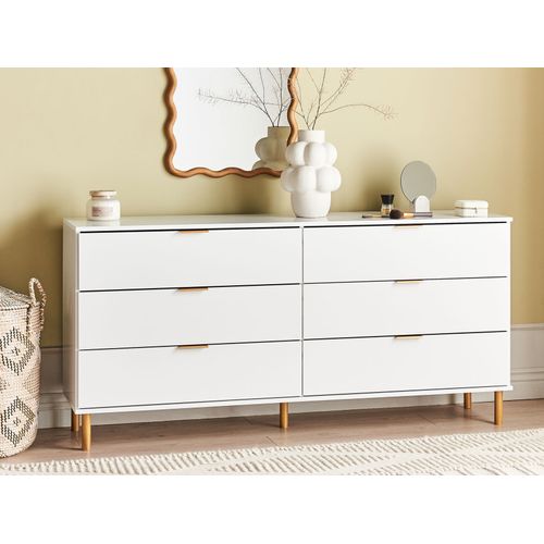 Commode à 6 Tiroirs Walpole Blanc