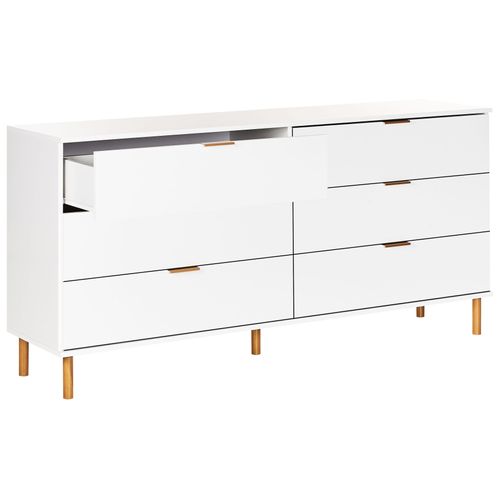 Commode à 6 Tiroirs Walpole Blanc