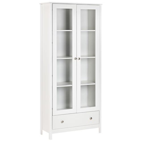 Vitrine En Verre Nornalup 80 Cm Blanc