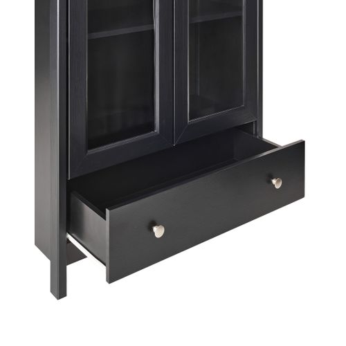 Vitrine En Verre Nornalup 80 Cm Noir