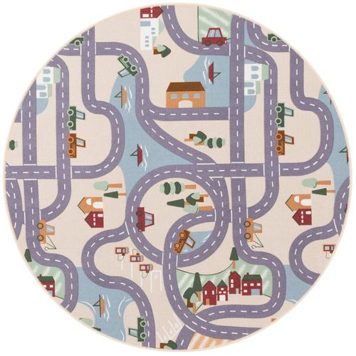 Tapis Rues Pour Enfants Fun Town Rond 200x200cm