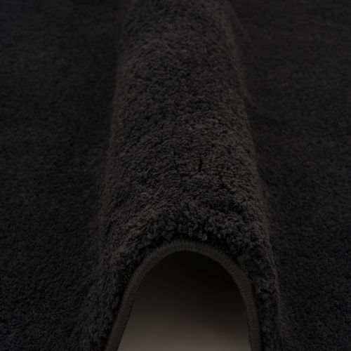 Tapis à Poils Longs Silky 140x200cm Noir