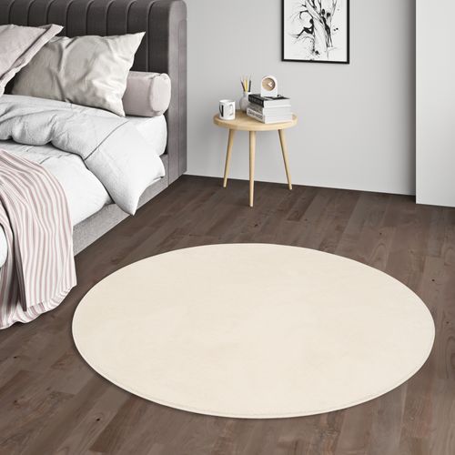 Tapis à Poils Longs Melia Rond 200cm Crème