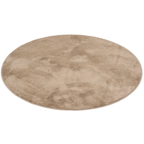 Tapis à Poils Longs Melia Rond 200cm Taupe