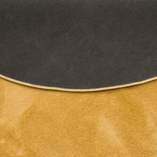 Tapis à Poils Longs Melia Rond 120cm Jaune