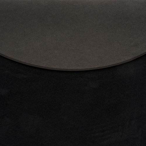 Tapis à Poils Longs Melia Rond 160cm Noir
