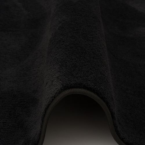 Tapis à Poils Longs Melia Rond 160cm Noir