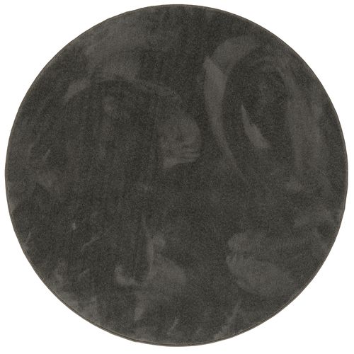 Tapis à Poils Longs Melia Rond 200cm Anthracite