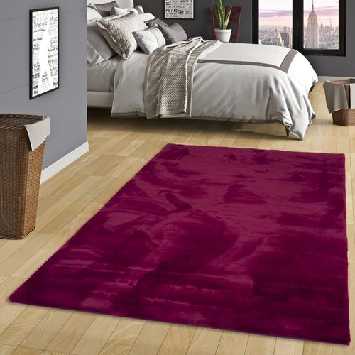 Tapis En Fourrure Plush 60x90cm Rose