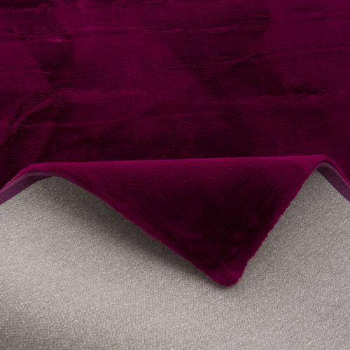 Tapis En Fourrure Plush 140x180cm Rose