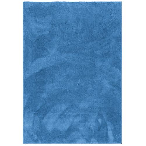 Tapis à Poils Longs Silky 80x150cm Bleu