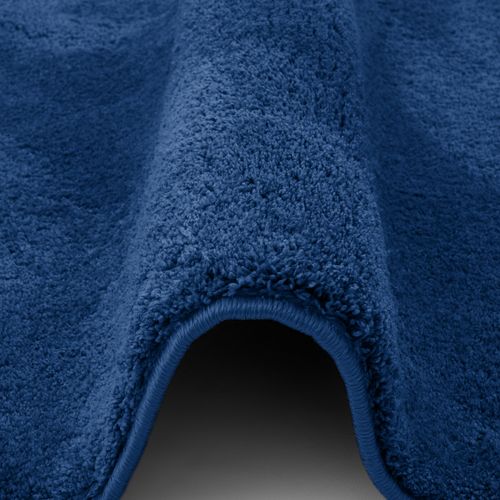 Tapis à Poils Longs Silky 120x170cm Bleu Foncé
