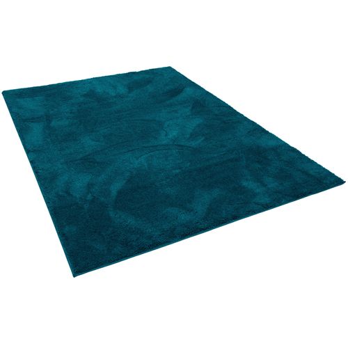 Tapis à Poils Longs Silky 140x200cm Bleu Foncé