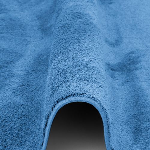 Tapis à Poils Longs Melia Rond 200cm Bleu