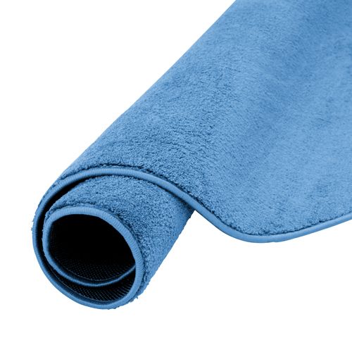 Tapis à Poils Longs Melia Rond 200cm Bleu