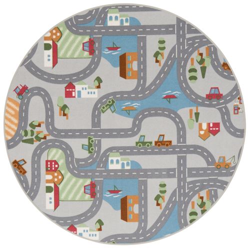Tapis Rues Pour Enfants Fun Town Rond 160x160cm