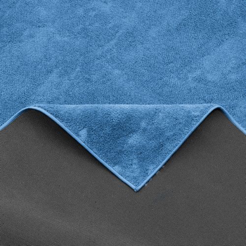 Tapis à Poils Longs Melia 80x150cm Bleu