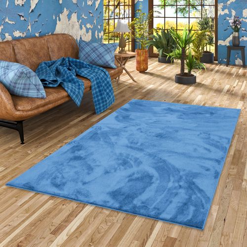 Tapis à Poils Longs Melia 80x150cm Bleu