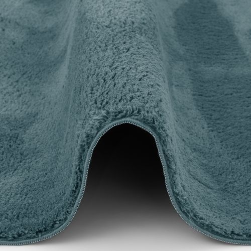 Tapis En Fourrure Pearl 120x170cm Bleu Foncé