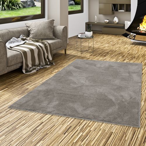 Tapis à Poils Longs Silky 200x290cm Gris