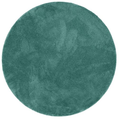 Tapis à Poils Longs Silky Rond 120cm Vert Clair