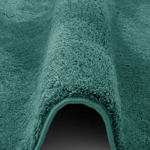 Tapis à Poils Longs Silky Rond 200cm Vert Clair