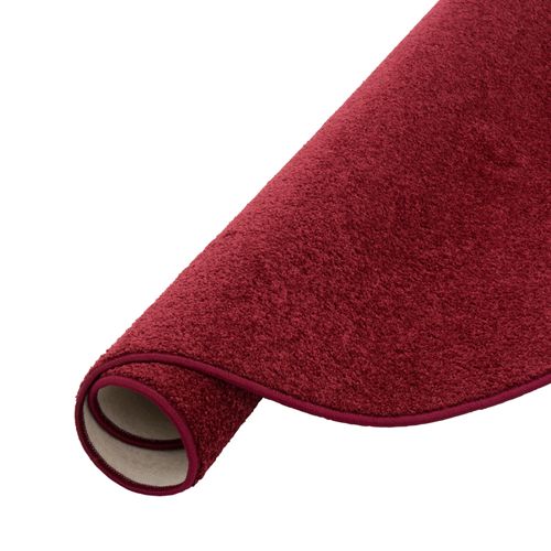 Tapis à Poils Longs Mona Rond 200cm Pourpre
