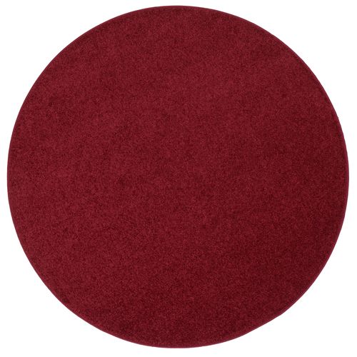 Tapis à Poils Longs Mona Rond 200cm Pourpre