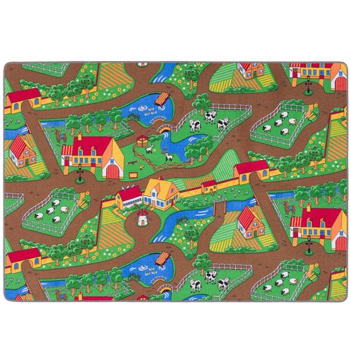 Tapis Rues Réversible 80x200cm Vert Clair