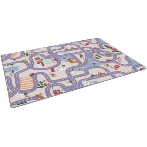 Tapis Rues Réversible 200x200cm Vert Clair