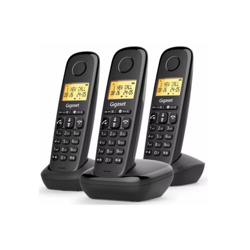 Téléphone Sans Fil Noir - Basic100trionoir