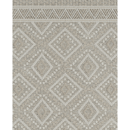 Tapis Calgary Tissé Plat Extérieur Design Moderne, Beige, 300x400 Cm
