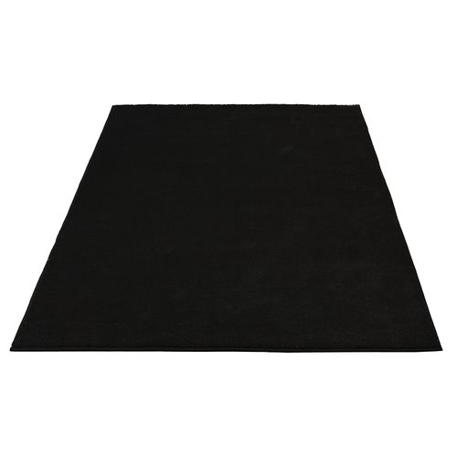 Tapis Marley Élégant Salon, Poils Courts, Noir, 80 X 150 Cm