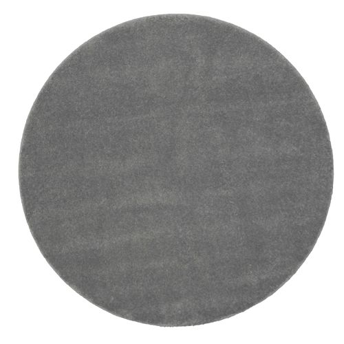 Tapis Marley Élégant Salon, Poils Courts, Anthracite, 120 Cm Rond