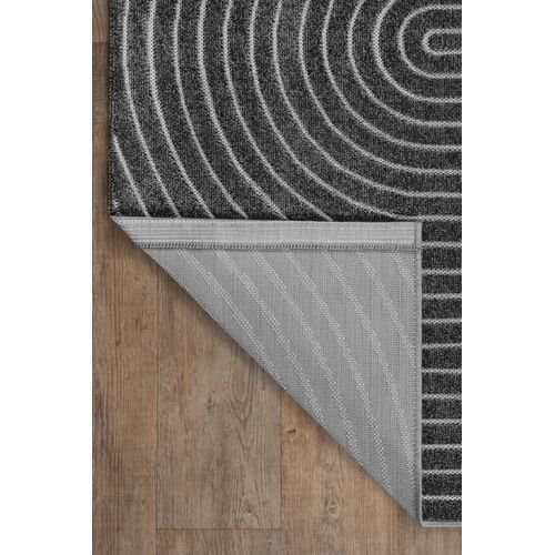 Tapis Santo Plus Moderne Design Boho, Anthracite, 120x160 Cm