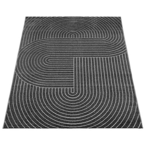 Tapis Santo Plus Moderne Design Boho, Anthracite, 140x200 Cm