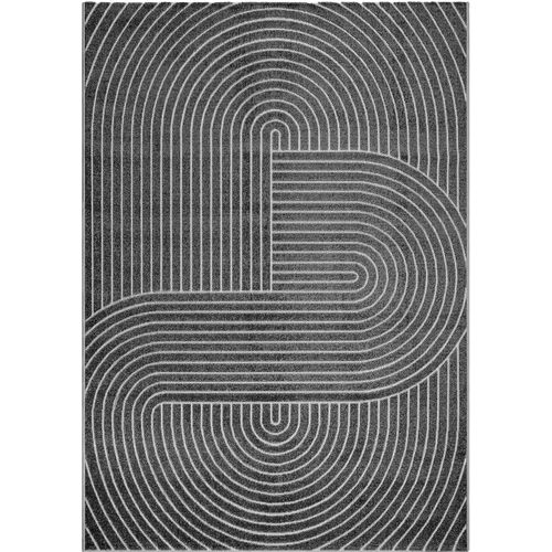 Tapis Santo Plus Moderne Design Boho, Anthracite, 140x200 Cm