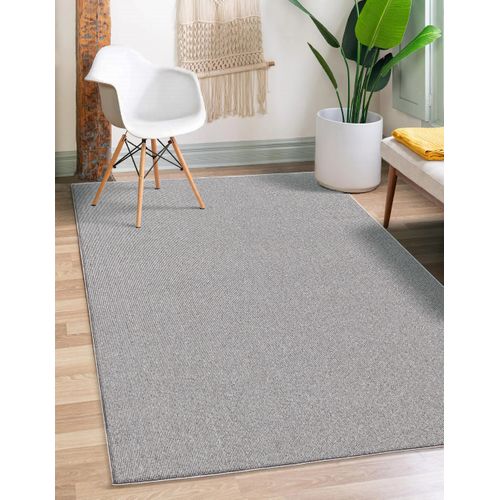 Tapis Natal Moderne Uni Anti-salissures, Gris, 133x170 Cm