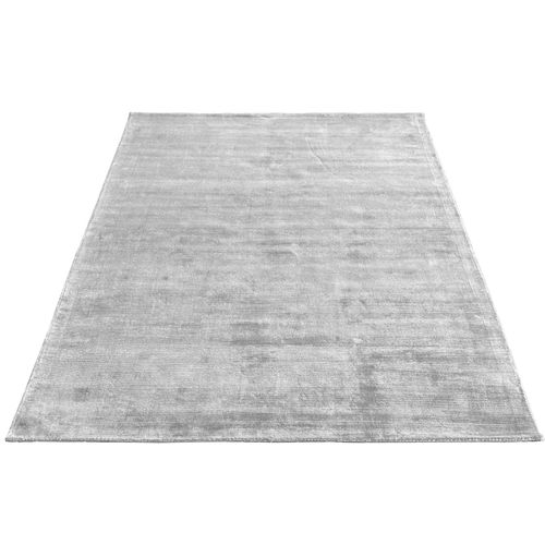 Tapis Janelle Élégant Salon Viscose, Gris, 80x150 Cm