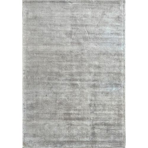 Tapis Janelle Élégant Salon Viscose, Gris, 80x150 Cm