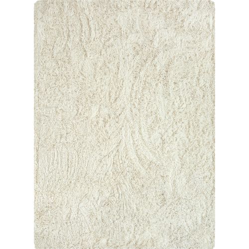 Tapis Soft Shaggy Poils Long Antidérapant, Crème, 80x150 Cm