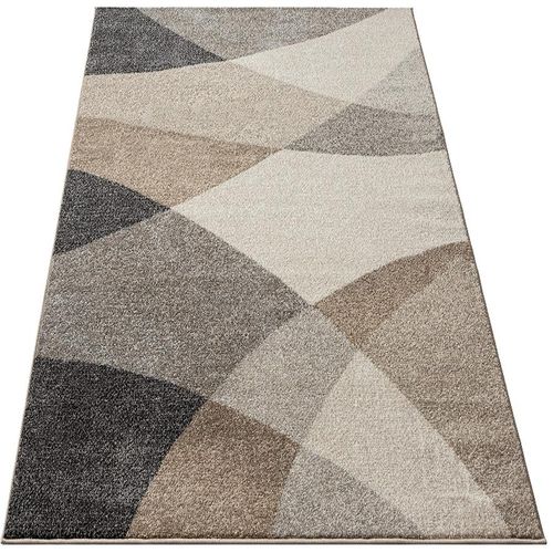 Tapis Pearl Moderne Salon Découpe Contour, Beige, 140x200 Cm
