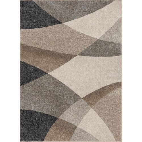Tapis Pearl Moderne Salon Découpe Contour, Beige, 200x280 Cm