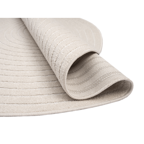 Tapis Santo Plus Moderne Design Boho, Crème, 160 Cm Ronde